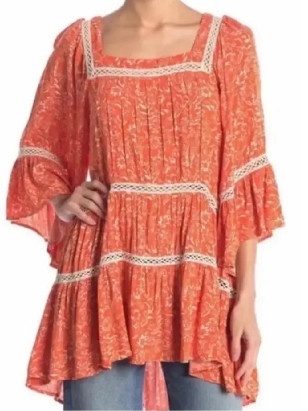340. FREE PEOPLE TALK ABOUT IT TUNIC TOP